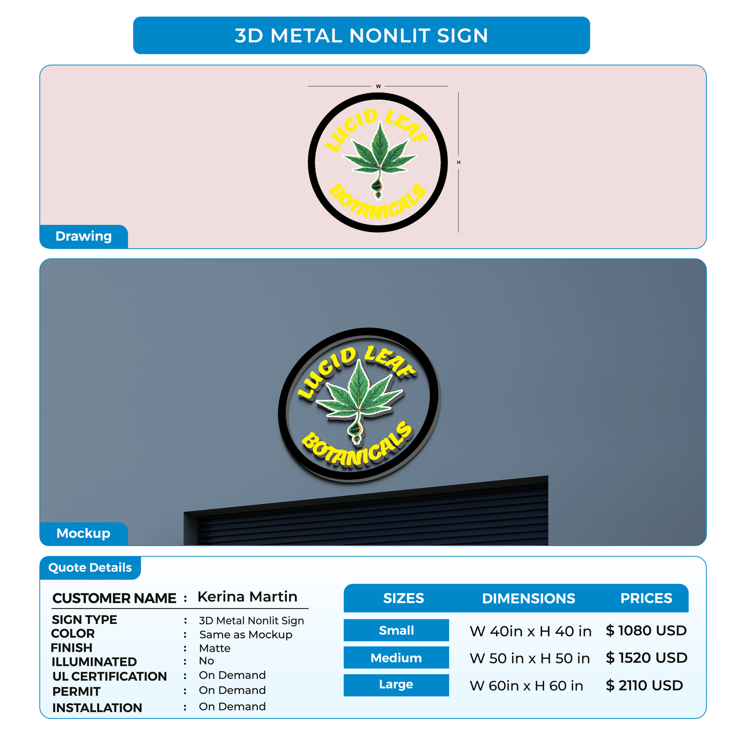 CUSTOM MOCKUP SIGN FOR Kerina Martin