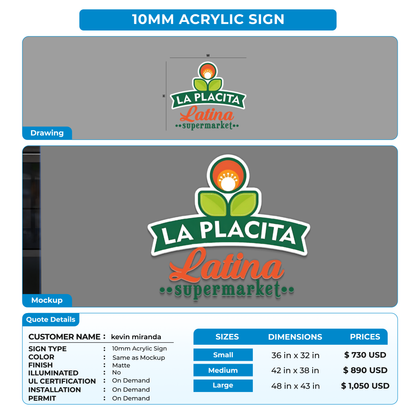 Business Signage for kevin miranda