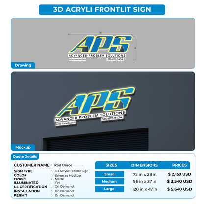 Custom Signs For Rod Brace