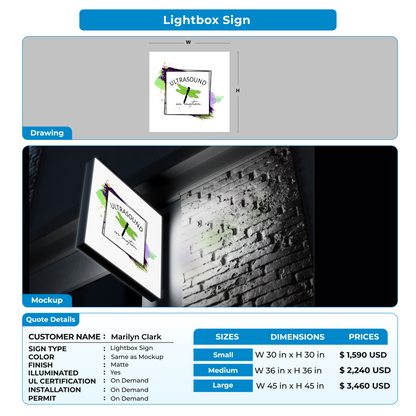 Custom Signs for Marilyn Clark