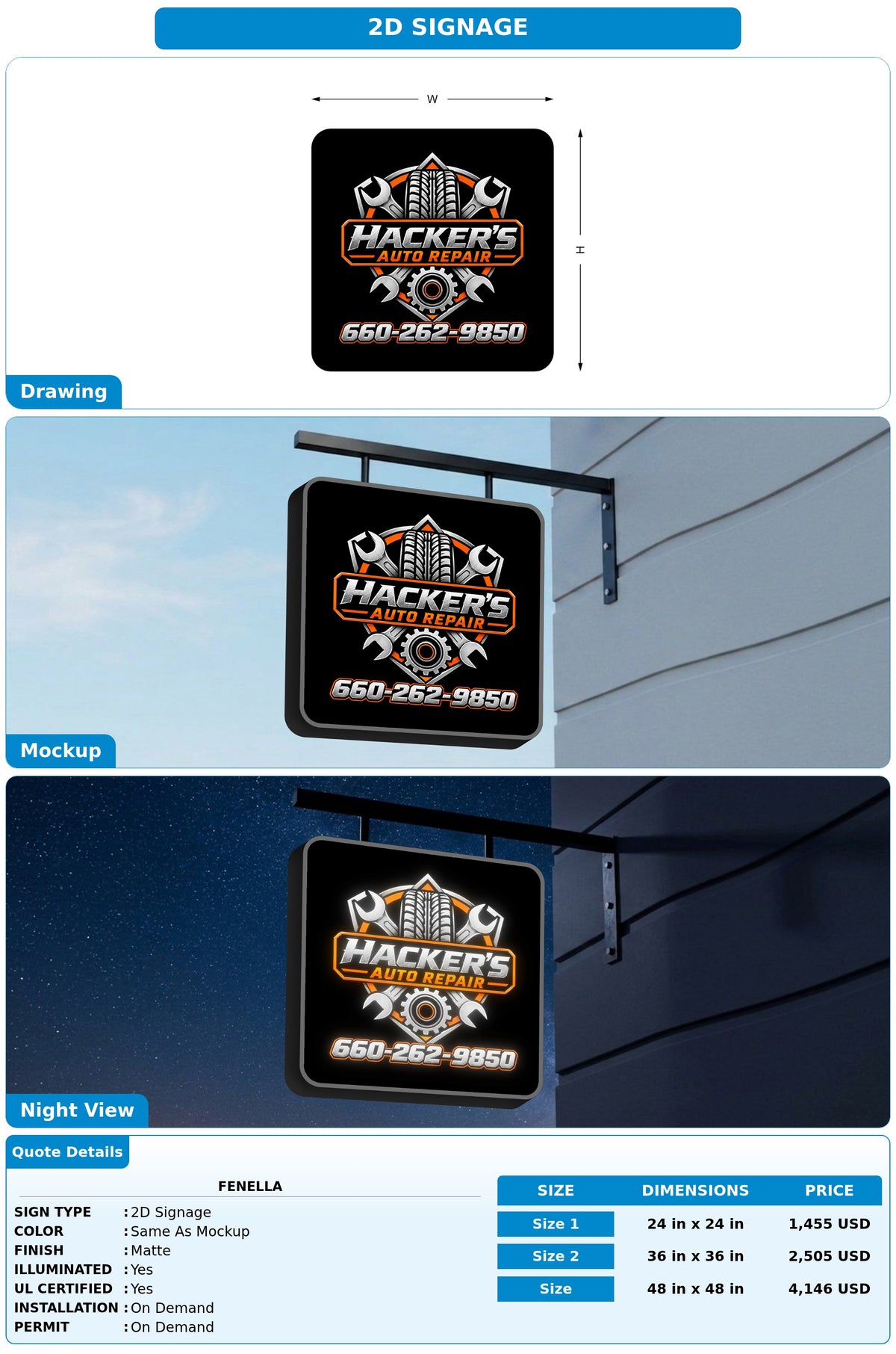 2D Signage