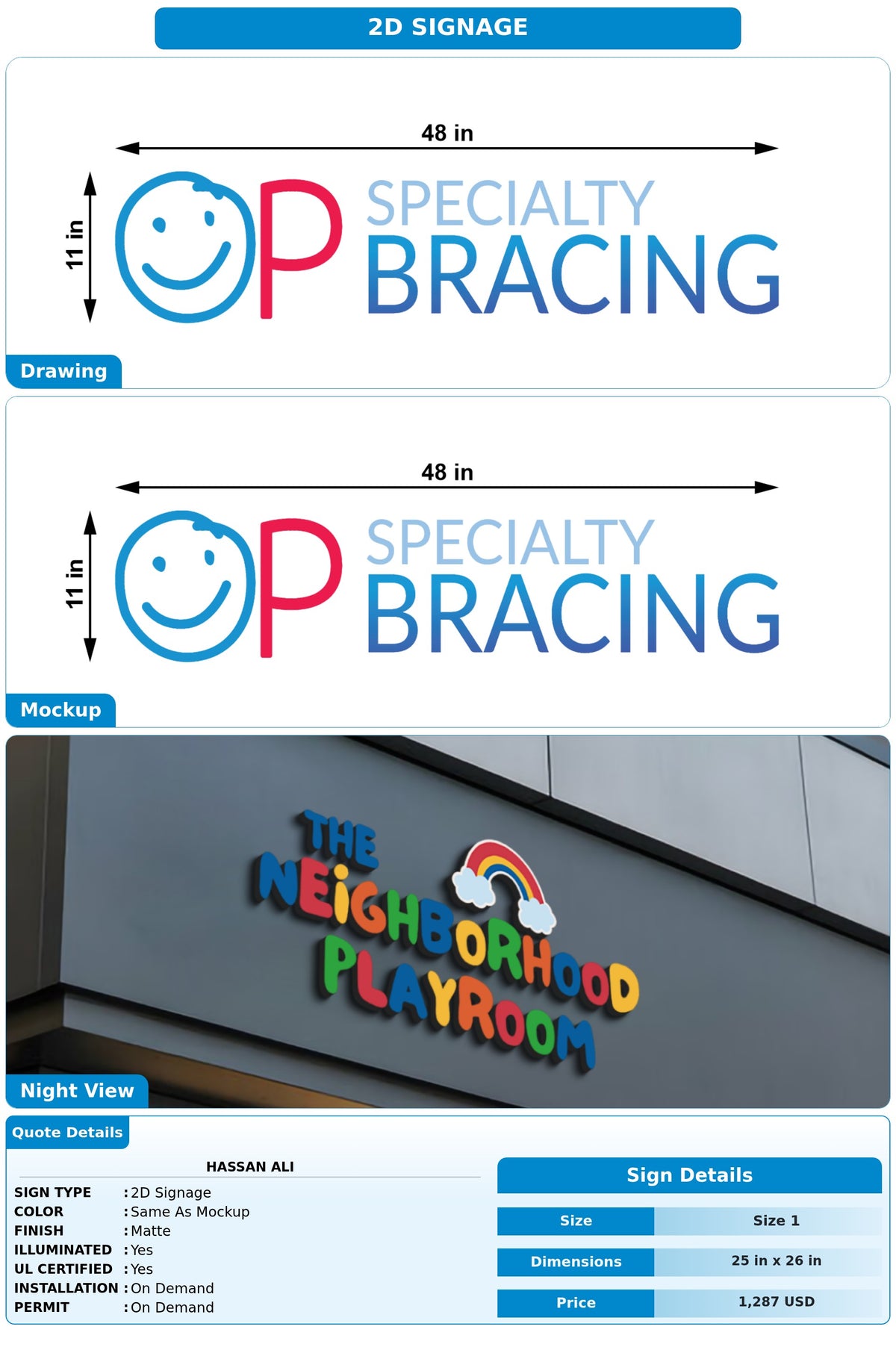2D Signage