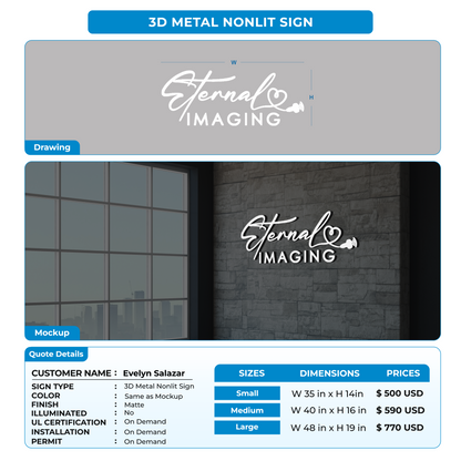 CUSTOM SIGNS FOR Evelyn Salazar