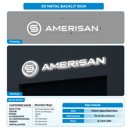 Business signage for Brendan Boyt