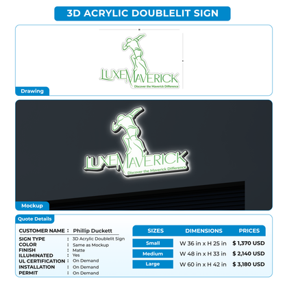 Business signage for Phillip Duckett