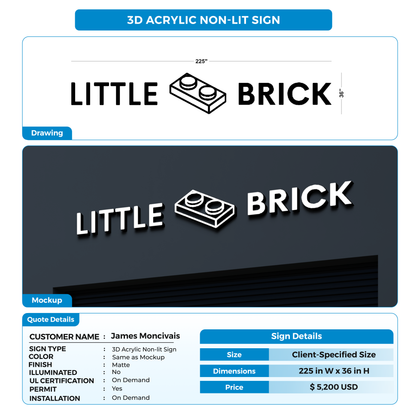 Business signage for James Moncivais