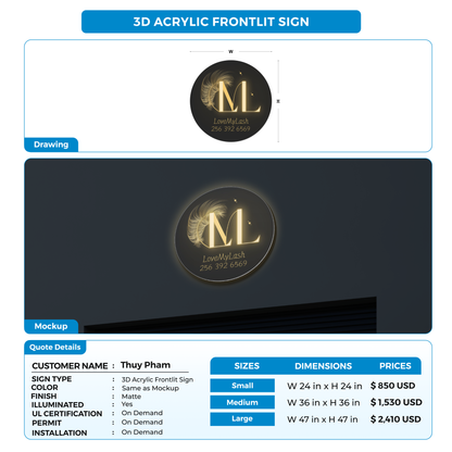 Business signage for Thuy Pham