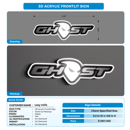 Business signage for Lexy mills