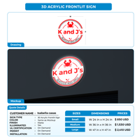 Business signage for Isabella casas