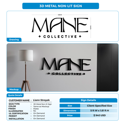 Business signage for Liann Stroyek