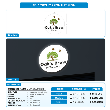 Business signage for Anas Abulaila