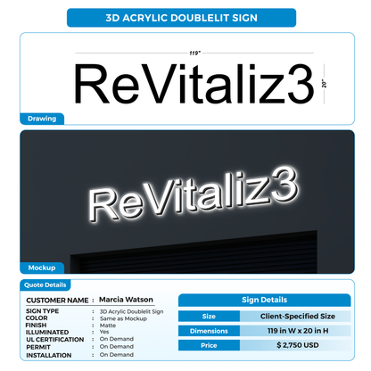 Business signage for Marcia Watson