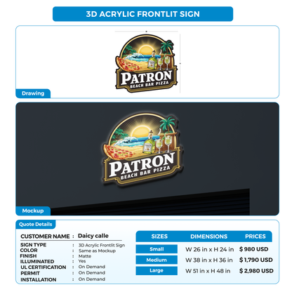 Business signage for Daicy calle