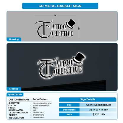 Business signage for John Dalton