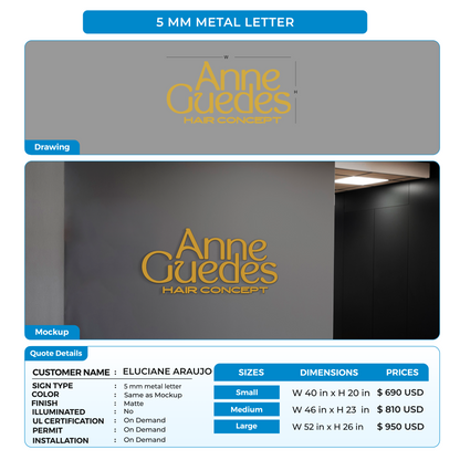 custom signs for ELUCIANE ARAUJO